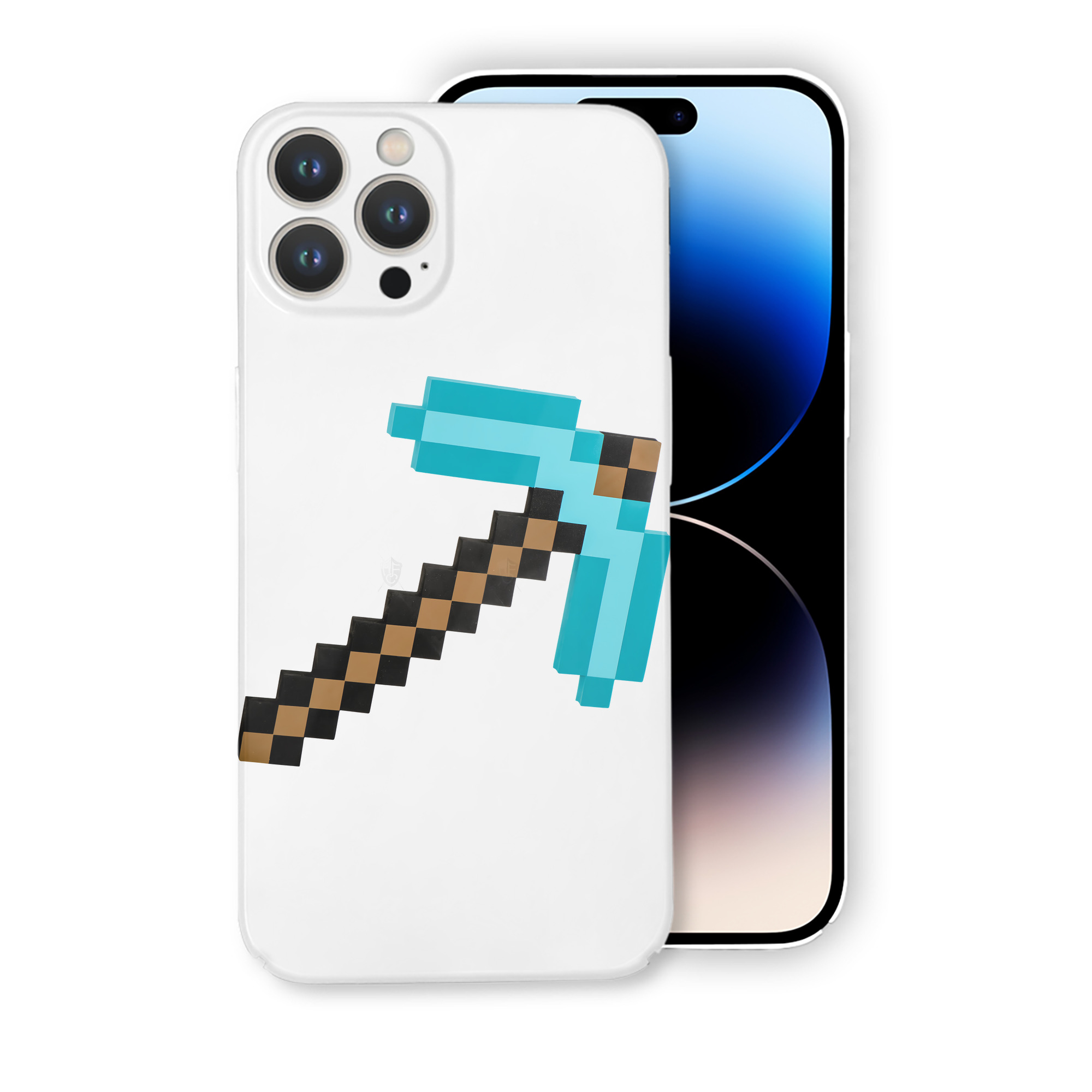 （画像用） マインクラフト ブロックの世界 Minecraft MC Block world 【iPhone 14シリーズ対応】ハードケース